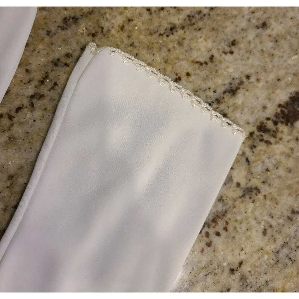 Vintage White Nylon Stretch Formal Church 10